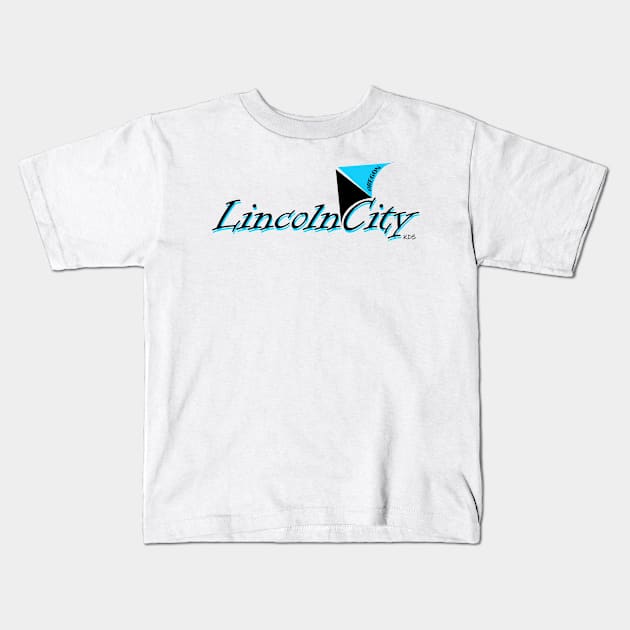 Lincoln City, Oregon Kite Kids T-Shirt by KDStudio